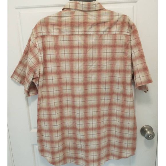 Clear Water Outfitters Button Down Shirt. Men's Large. Brown/White. - Picture 2 of 4